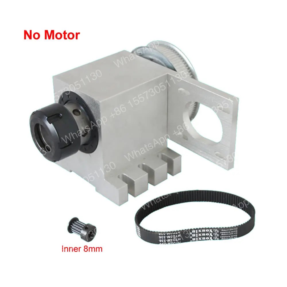 4 Axis  Rotary Axis ER32 Collet A Axis Harmonic Drive Center Height 65MM NEMA 23  Engraving Machine Woodworking Tools