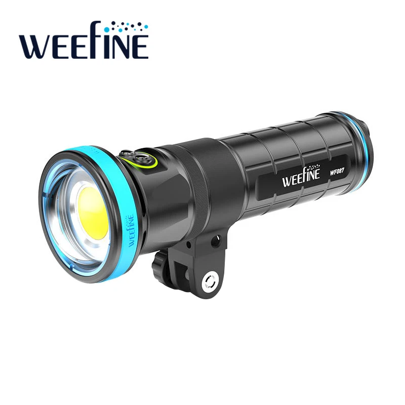 Weefine WF087 Solar Flare 13000-Lumen Wide-Angle Video Light Scuba Diving Waterproof Flashlight Underwater Photography LED Torch