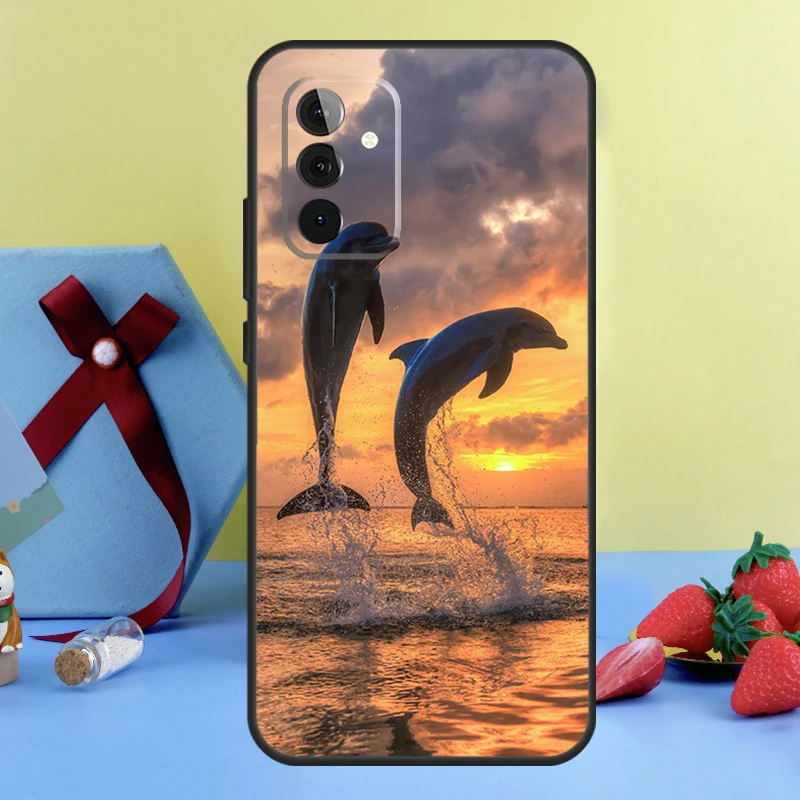 Ocean Dolphin Case For Samsung Galaxy A13 A23 A33 A53 A73 A14 A24 A34 A54 A72 A52 A32 A12 A51 A71 A15 A25