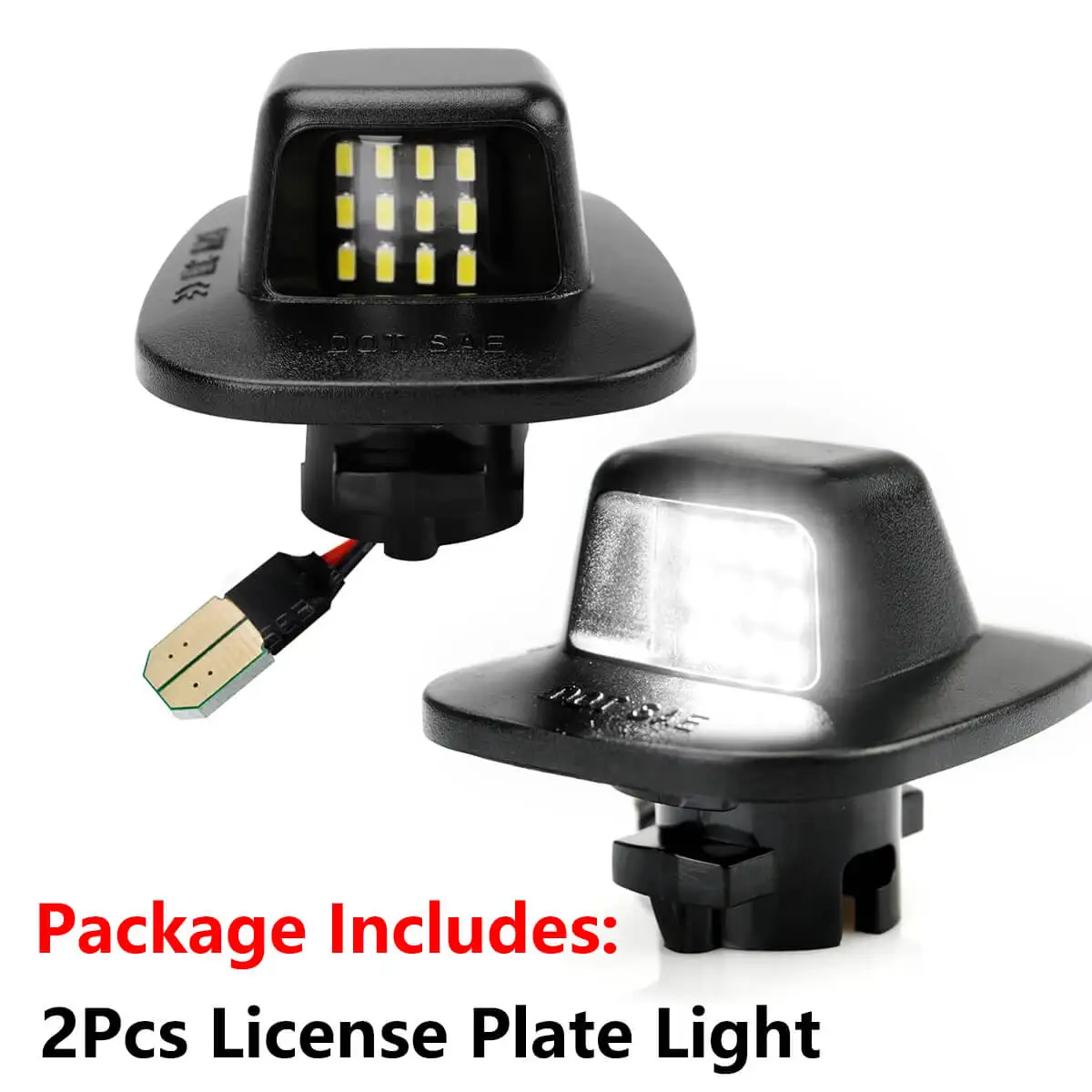 

2pcs/set LED License Plate Light Tag Lamp Assembly For 1988-2000 Chevy GMC C1500 C2500 C3500 K1500 K2500 K3500 Car Accessories