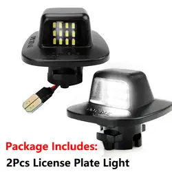 2pcs/set LED License Plate Light Tag Lamp Assembly For 1988-2000 Chevy GMC C1500 C2500 C3500 K1500 K2500 K3500 Car Accessories