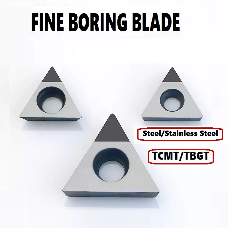 

CNC Finishing Inner Boring Blade Triangular Small Aperture Boring Blade TBMT 060104/TPGH 080202/TCMT 110202 Stainless Steel