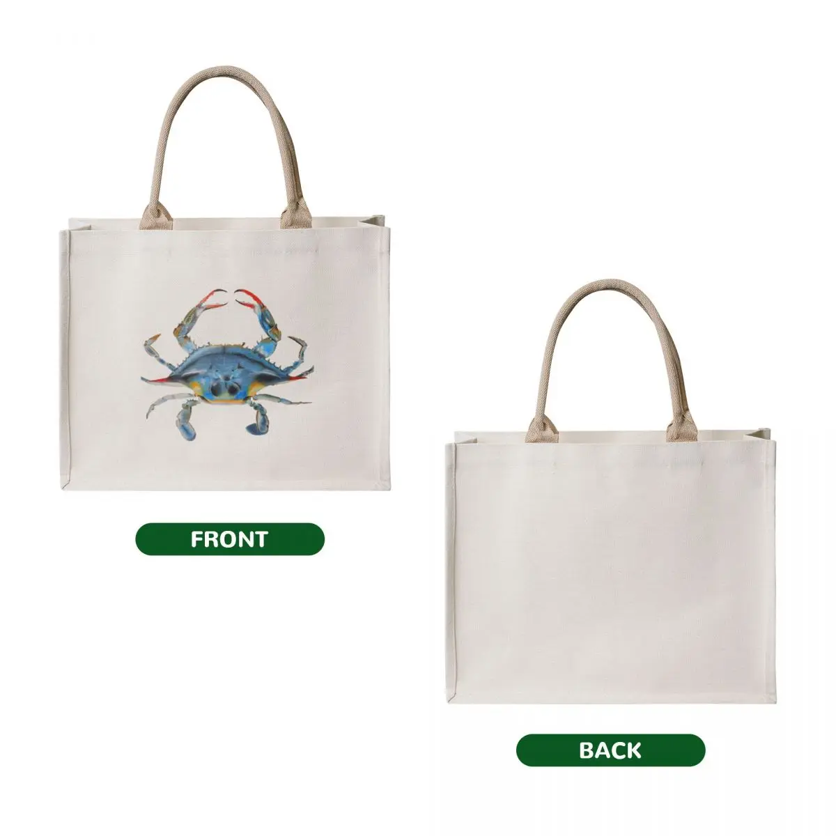 Crabby Tote Bag custom tote bag Portable shopping bag tote women large size bags
