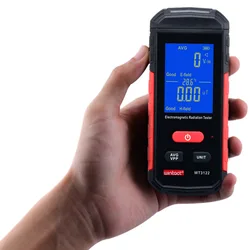 Contatore Geiger nuovo WT3122 rilevatore di campo elettromagnetico radiatore a onda tester di radiazioni per telefoni cellulari allarme visivo acustico