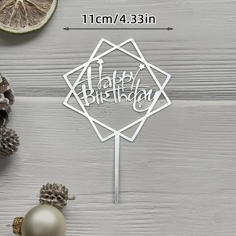 Großer Acryl-Kuchenaufsatz „Alles Gute zum Geburtstag“, Schwarzgold, Buchstabendekoration für Partyzubehör, 33 Designs, Kuchendekoration für Jungen und Mädchen – Detail 9