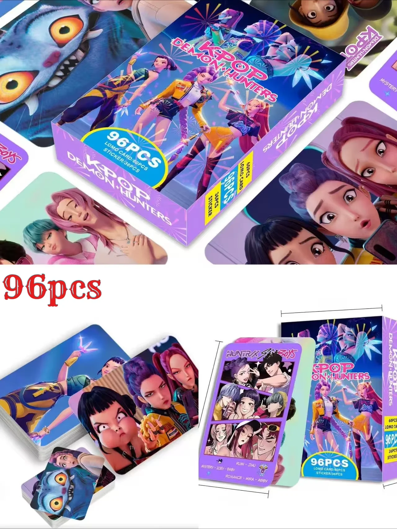 K-pop Devil Hunter، صور محيطة أنيمي tarjetas de juego de fiesta para niños o collecciones regalos de compleaños Card