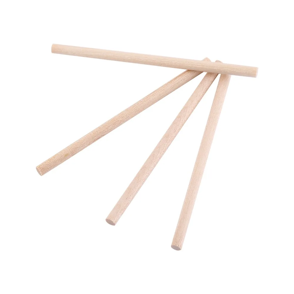 200pcs Unfinished Surface Wooden Dowel Rods Round Shape 1/8 x 3.94 Inch Round Wood Sticks Hardwood Dowel Pins DIY Projects