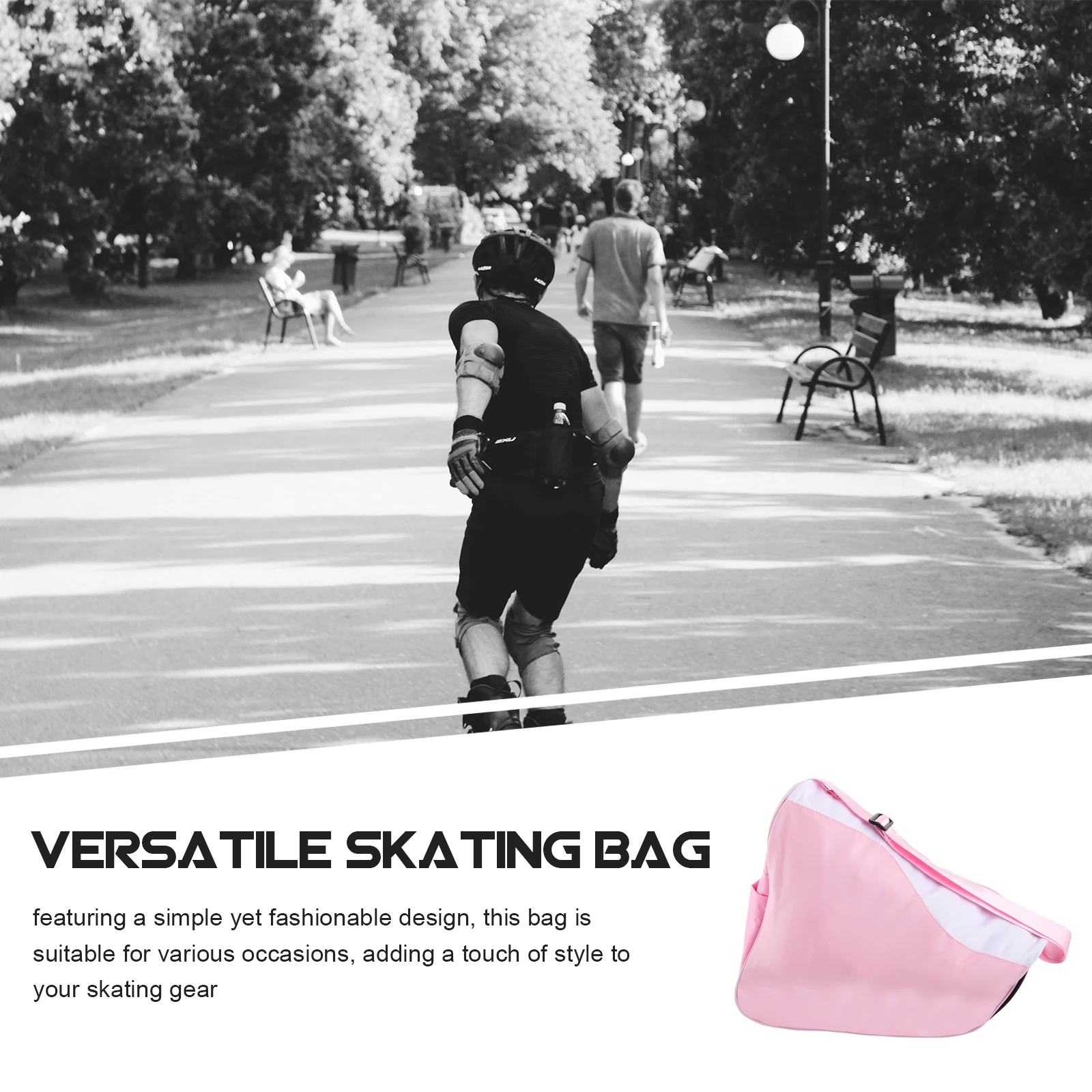 

Roller Skating Storage Bag Lightweight Portable Large Capacity Skate Bags Inline Skates Accessories Ice Shoe Carrier