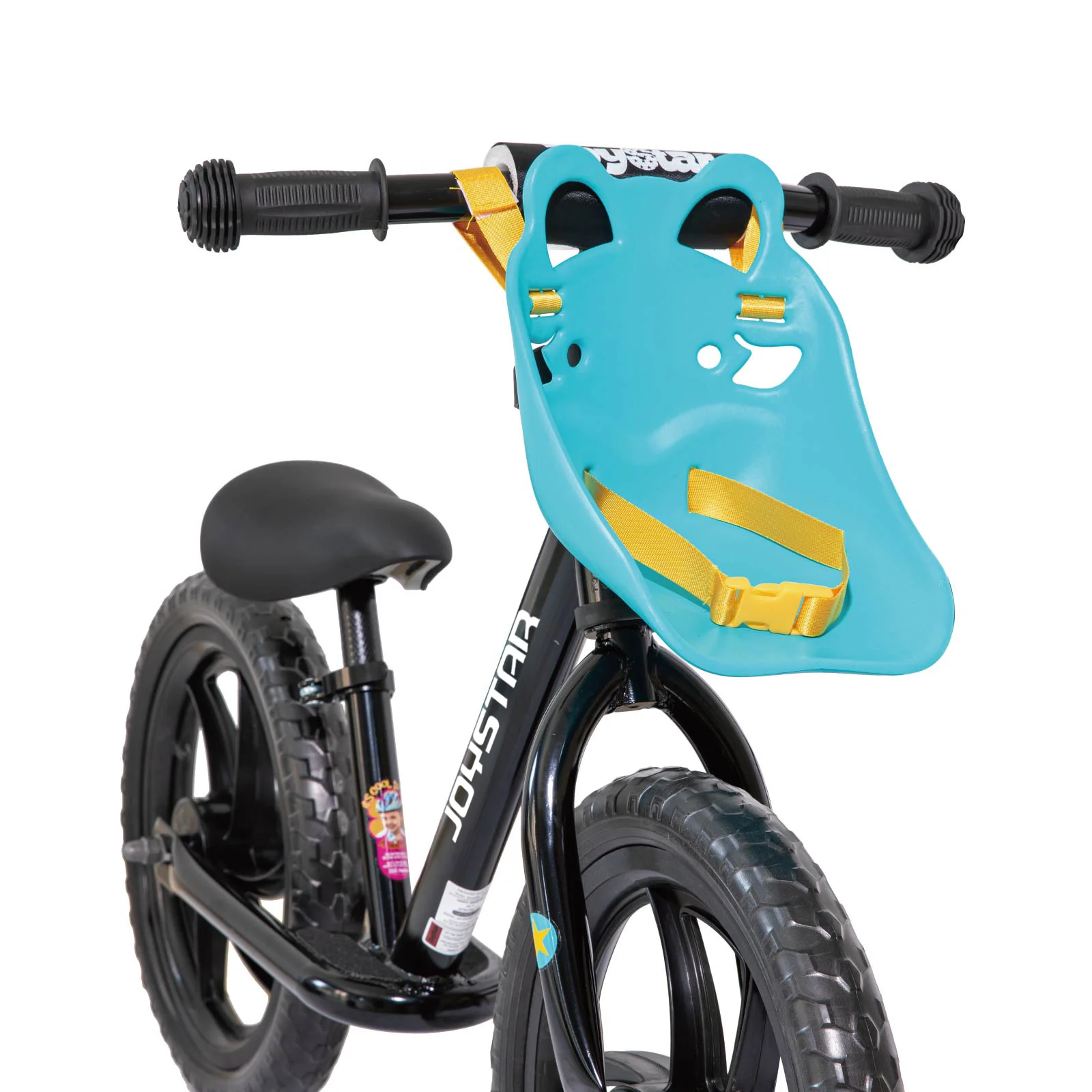 JOYSTAR 12/14 inch kinderloopfiets voor 18 maanden-5 jaar, lichtgewicht loopfietsen voor peuters met voetsteun en stuur, zwart