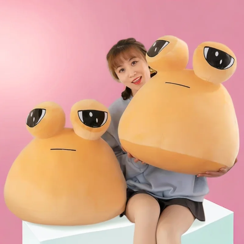 13-25 سنتيمتر بلدي الحيوانات الأليفة Pou Kawaii ألعاب من نسيج مخملي محشوة الحيوان لعبة لينة أنيمي دمية القطن أريكة وسادة نوم هدايا عيد ميلاد للأطفال الفتيات