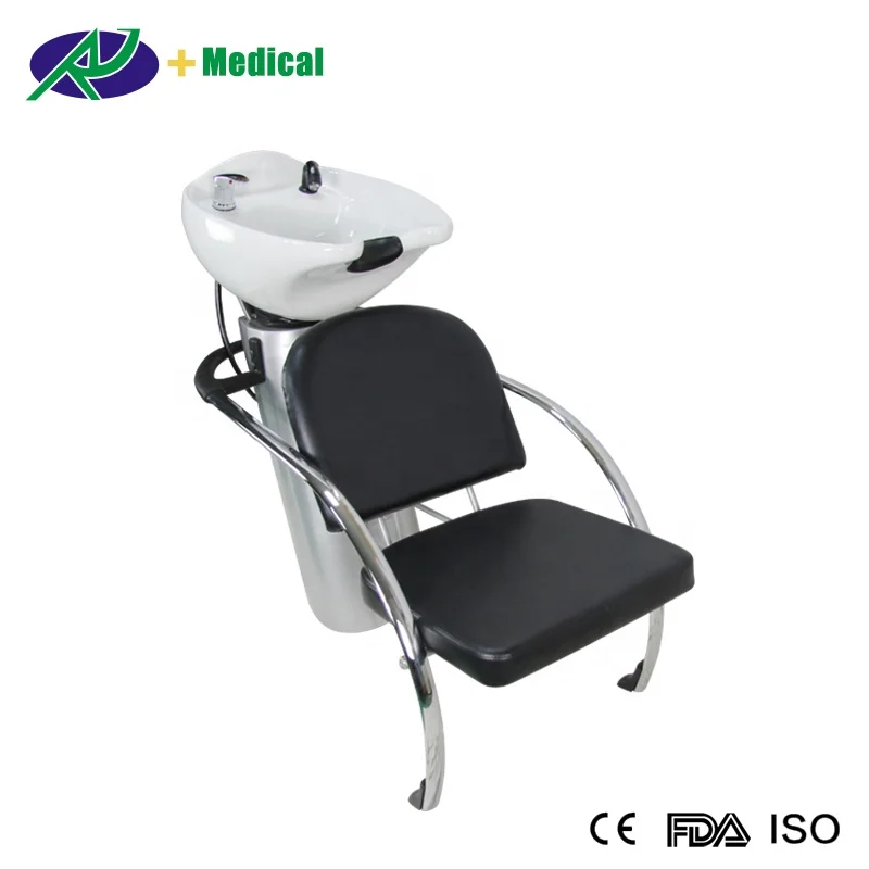 Chrome plating anti-rusty basin chair salon shampoo chair for head massage RJ-9207