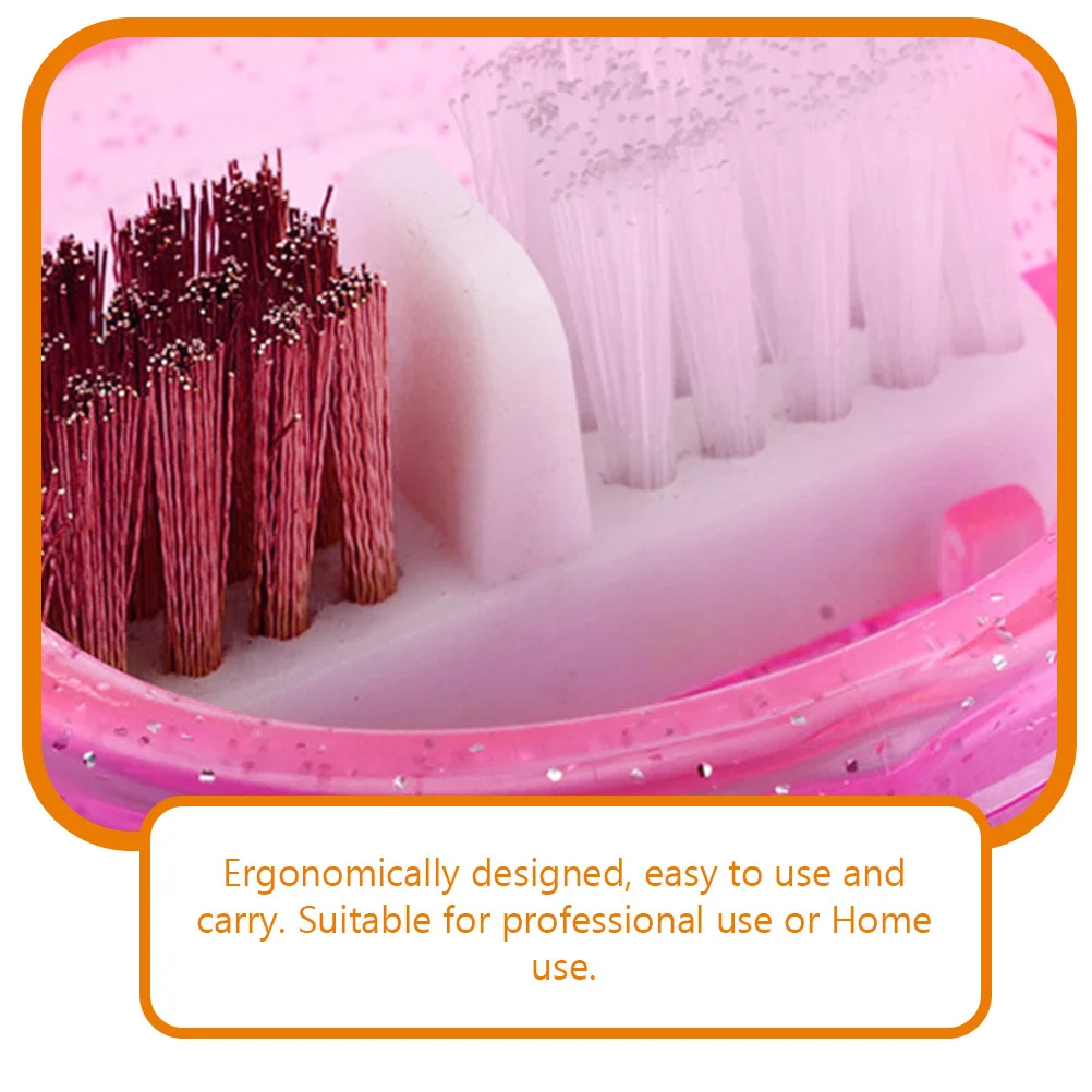 

2pcs Bits Cleaning Brush Case Ergonomic Art Drill Bit Accessories Manicure Tool Cleaner Dust Removal Salon Use Nail Drill Bit