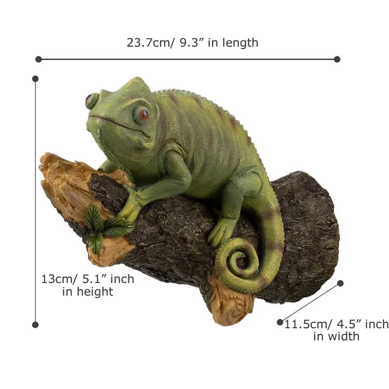 

Chameleon Tree Hugger Garden Statue Decoration for Indoor Outdoor Tree Decorations Lifelike Lizard Sculpture for Lawn Yard Patio