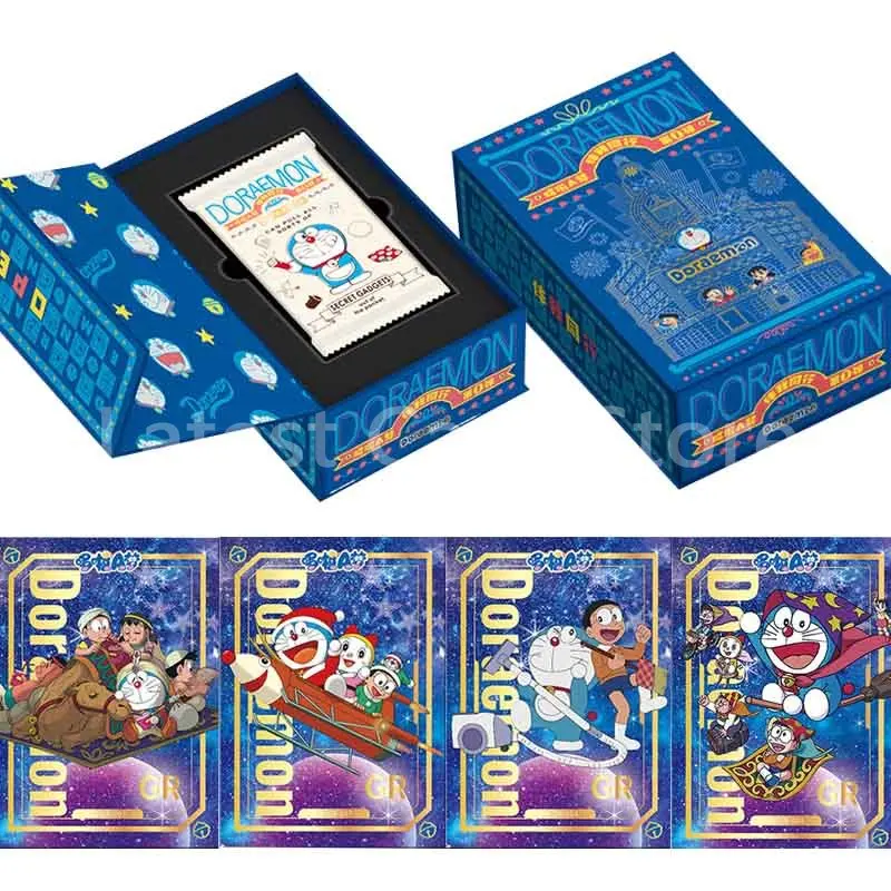 Japanese Anime Doraemon Series Stand By Me Card Box Collection Anime Character SSP Tide Cool Doll Cards Game Toy Children Gift