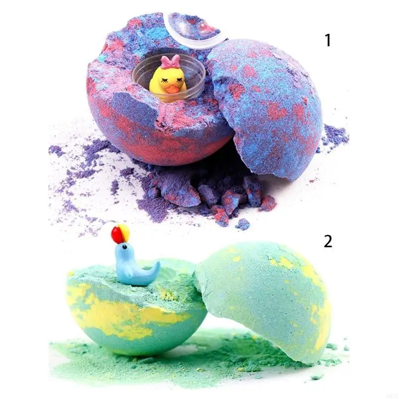 28ta 6pcs/مجموعة القنابل الحمام المصنوعة يدويًا مع ألعاب srowporse داخل الملح الملون الطبيعي للزيوت الطبيعية الملونة الملونة