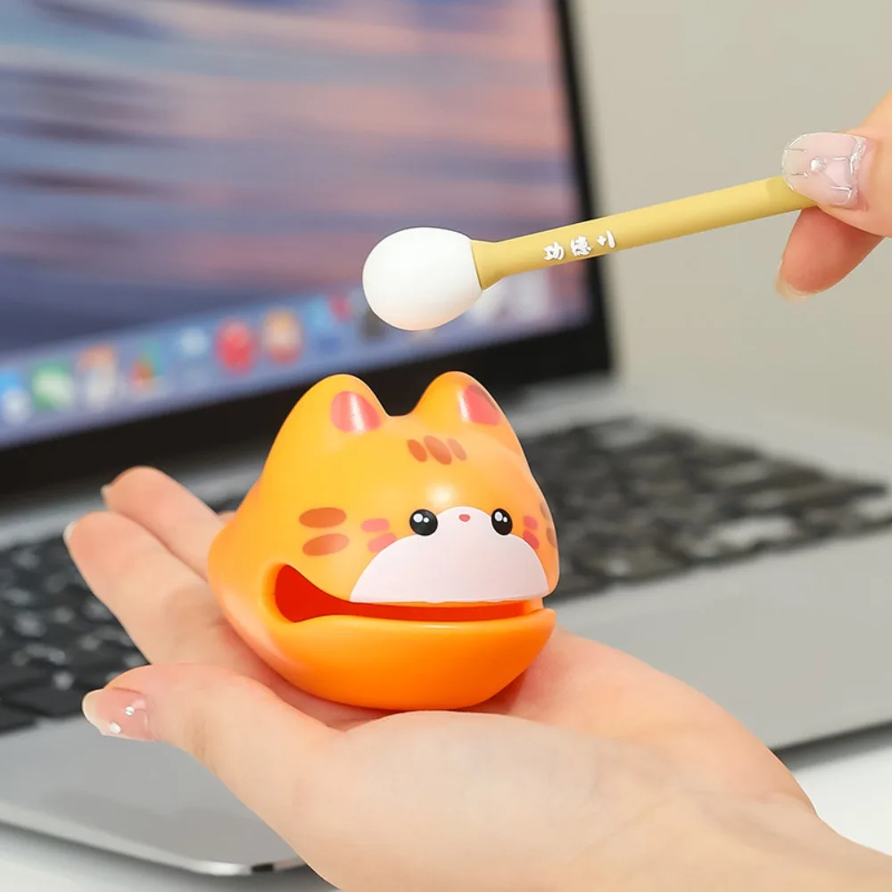 Animal Shape Small Wooden Fish Percussion Ornaments Wooden Carving Ornaments Cute With Mallet Percussion Instrument Kindergarten