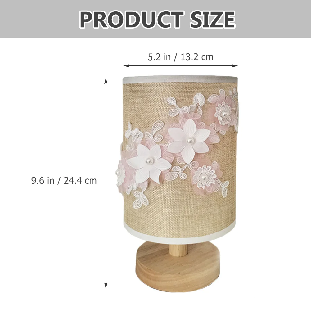 

Table Lamp USB Powered Bedroom Night Light 3W Decorative Cloth Shade Durable Desk Lamp for Study Office Table Light