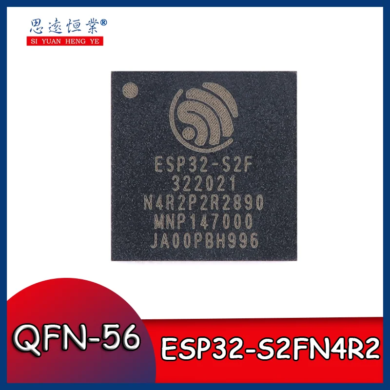 

1pcs Original ESP32-S2FN4R2 QFN-56 Wi-Fi 4MB flash 32-bit single-core MCU chip