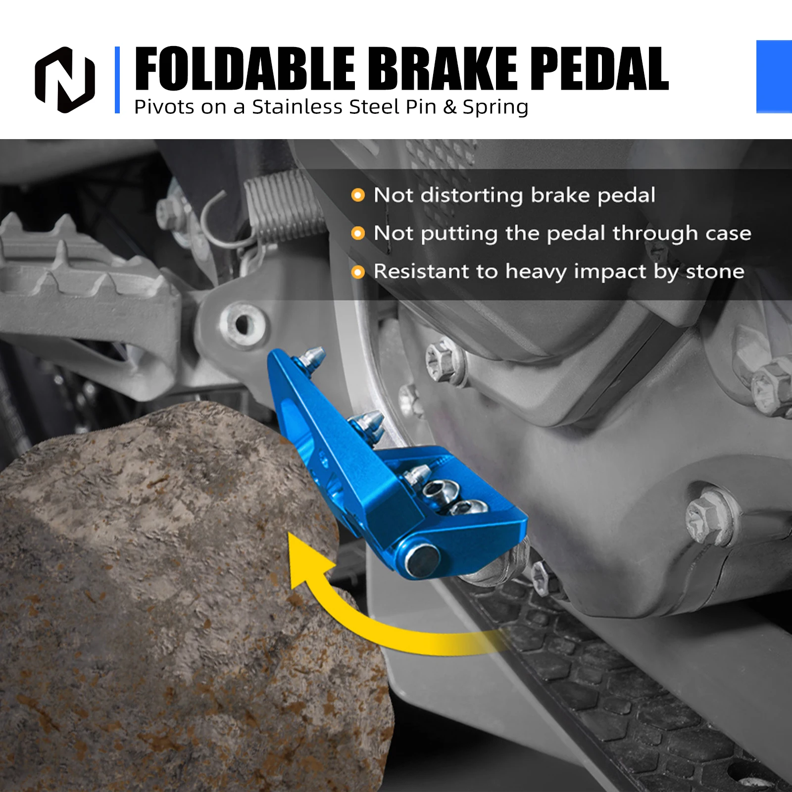 

NICECNC For Husqvarna TE 300 TE 300i TE250i FE 350 FE450 FE501 TE250 FE250 TX 300 2017-2024 Aluminum Rear Brake Pedal Step Tips