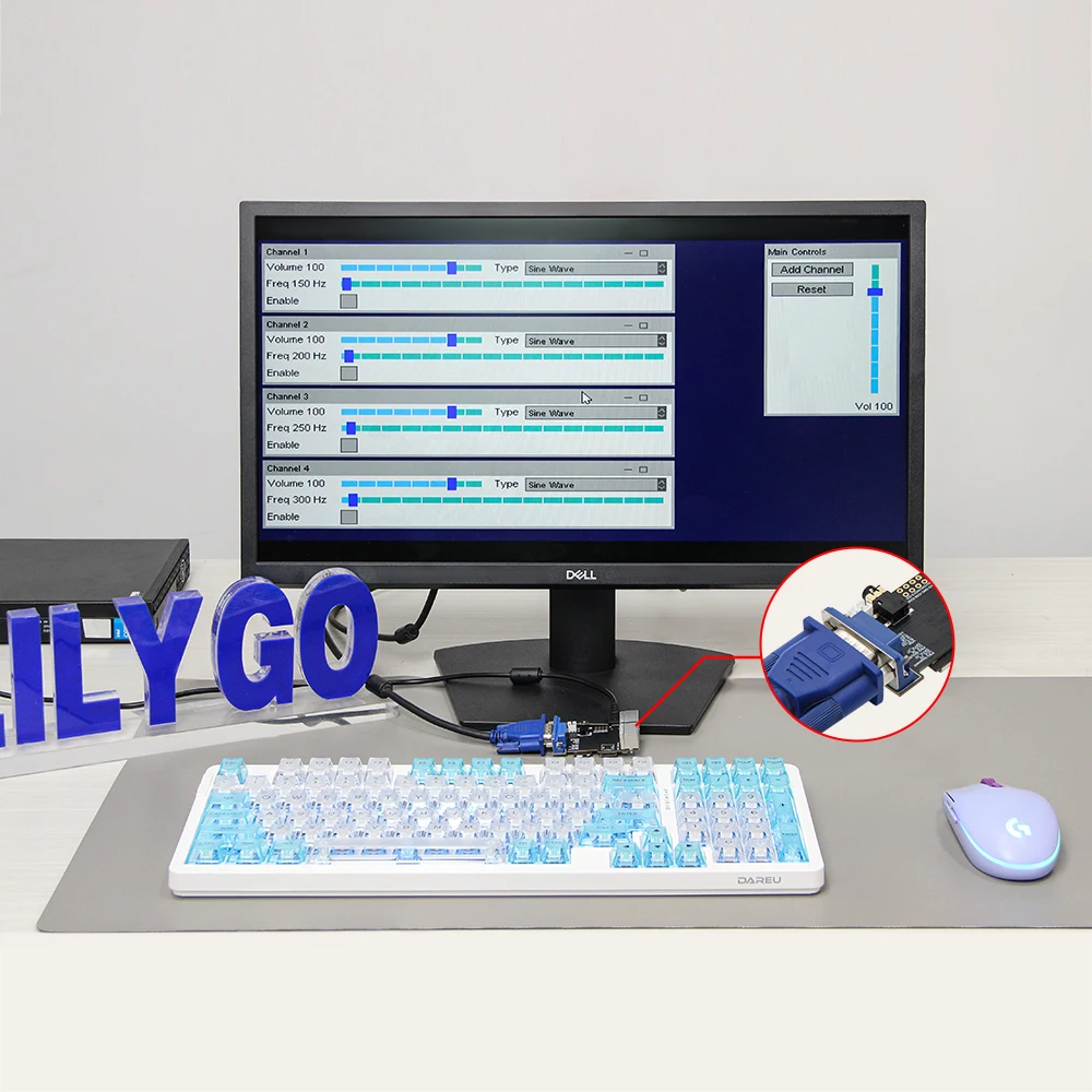 LILYGO®TTGO VGA VGA32 módulo V1.4 PSRAM ESP32 PS/2 controlador de ratón y teclado biblioteca de gráficos motor de juego ANSI/VT Terminal