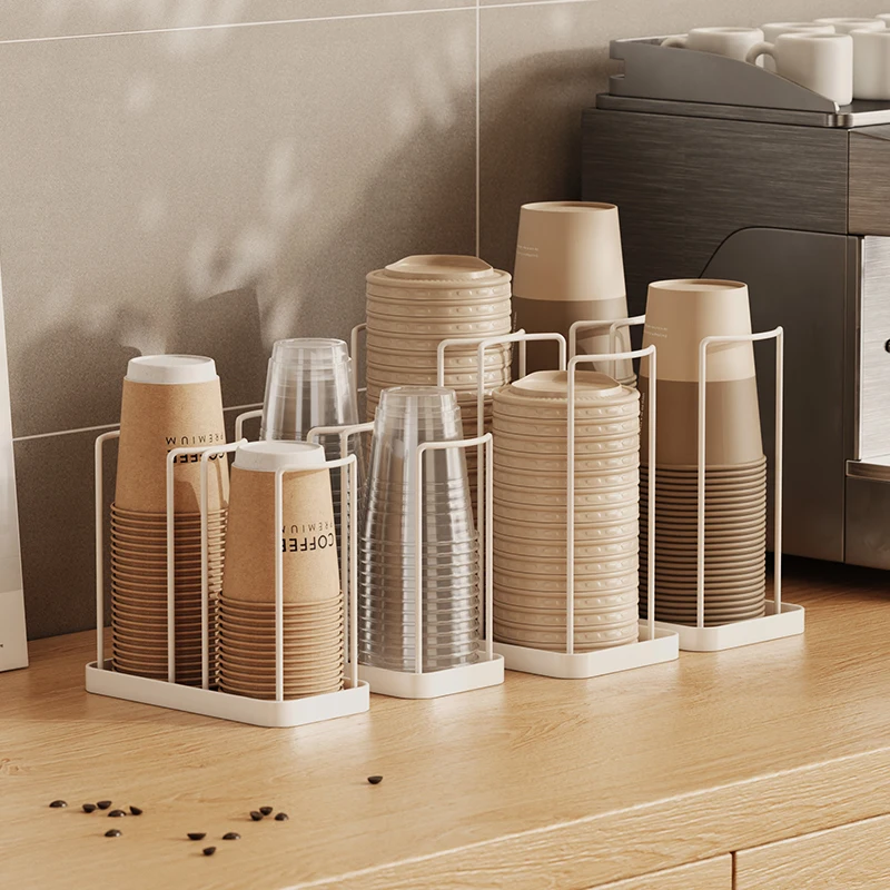 

Luxury Disposable Cup Storage Holde Household Desktop Paper Cup Storage Rack, Suitable For Living Room, Dining Room And Other