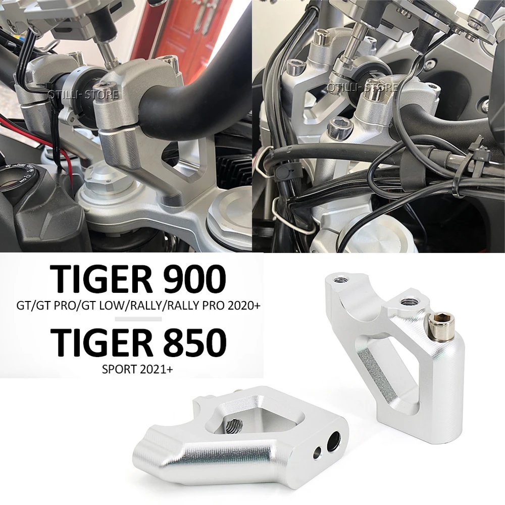 

Motorcycle Accessories Handlebar Riser For Tiger tiger 900 GT PRO LOW RALLY tiger900 2020 - tiger850 tiger 850 Sport 2021 -