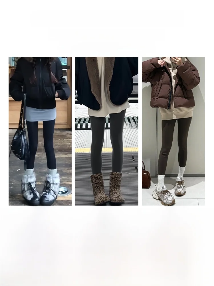 Bla Fce – pantalon de Yoga doublé en peau d'arche pour femme, collant de levage des fesses, taille haute, Long, tenue décontracté, hiver