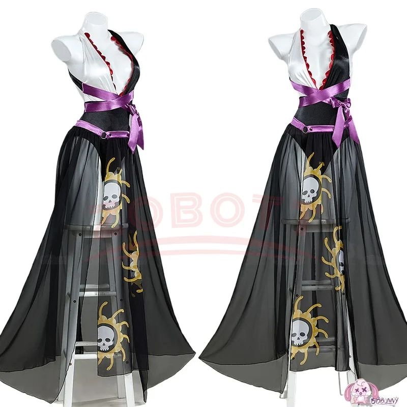 

Anime Boa Hancock Cosplay Costume Halloween Christmas Role Playing Party Comic Women size S-XL Sexy swimsuit Hanging neck Dress