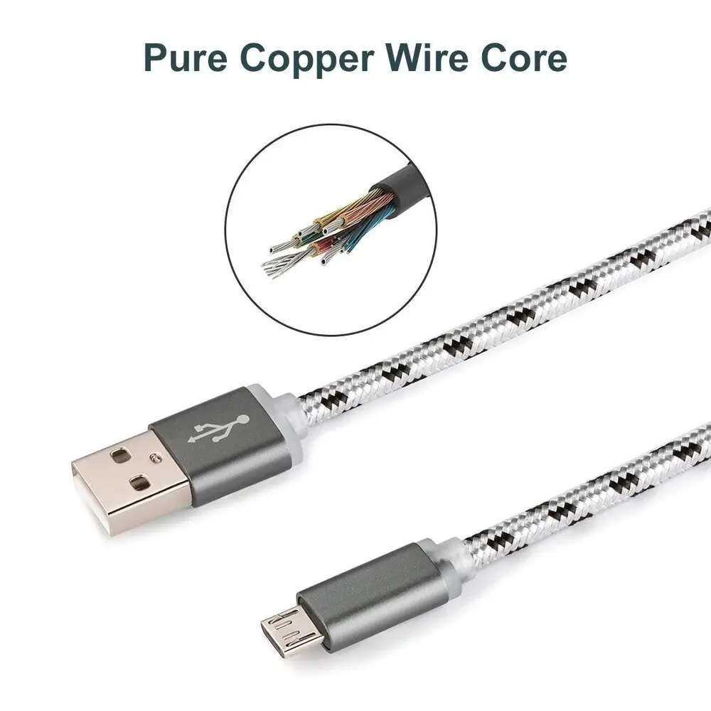 1/2 /3 Meter Micro USB Cable Fast Charging Wire Android Charger Data Cord for Huawei 8X 10 LITE Y9 Y7 Xiaomi Redmi Note 6 5 pro