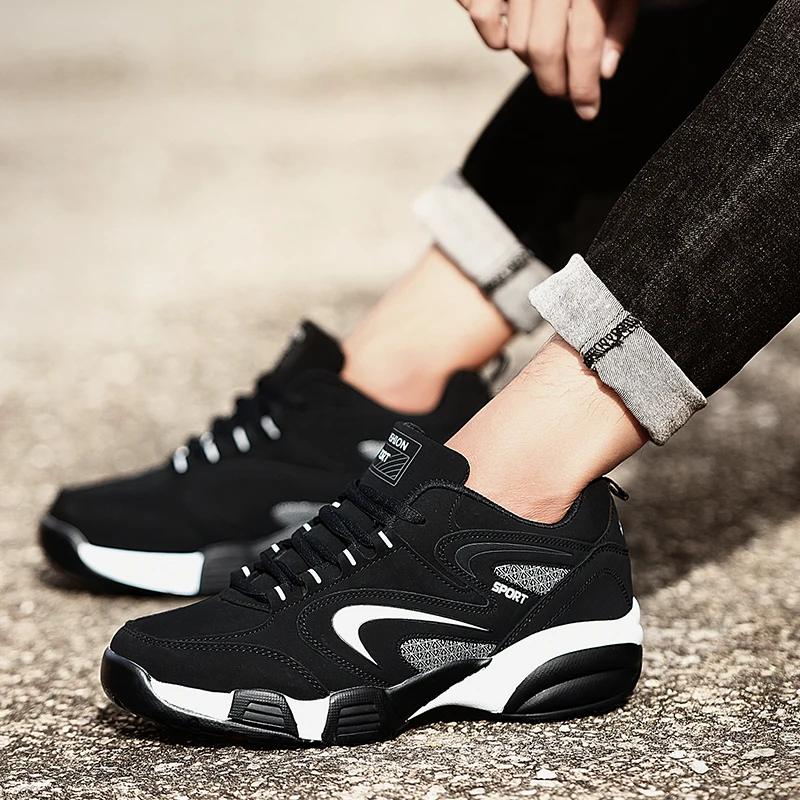 Men's Snow Boots Winter Warm Couple Casual Sneakers Fashion Leather Outdoor Sport Running Tenis Men Non-slip Big Size 48 Trainer