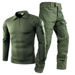 Tactical Suits Combat Shirts Uniform Outfit Men Camo Suit Tatico Tops Airsoft Paintball Camo Hunting Pants wear-resisting