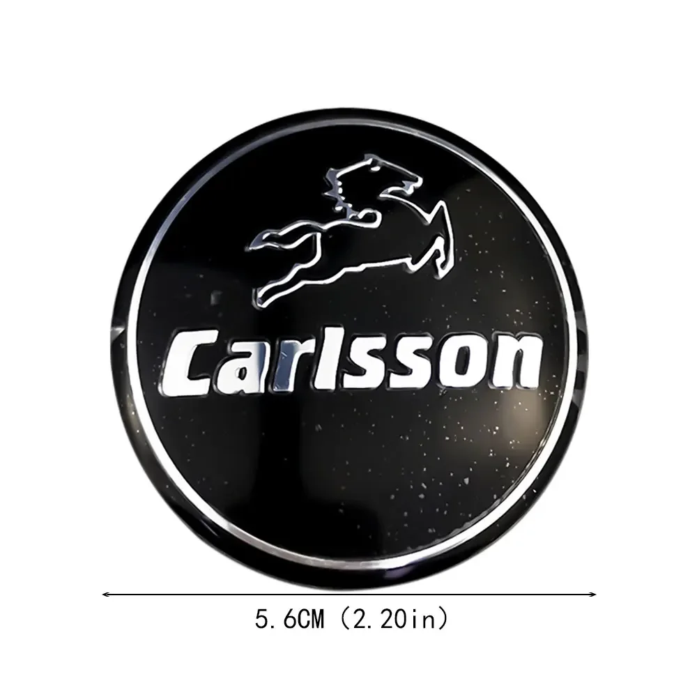 4PCS 56mm Car Tire Hub Cap Decal for Mercedes Benz Carlsson Lorinser W210 W203 W204 W202 W176 Emblem Badge Sticker Decoration