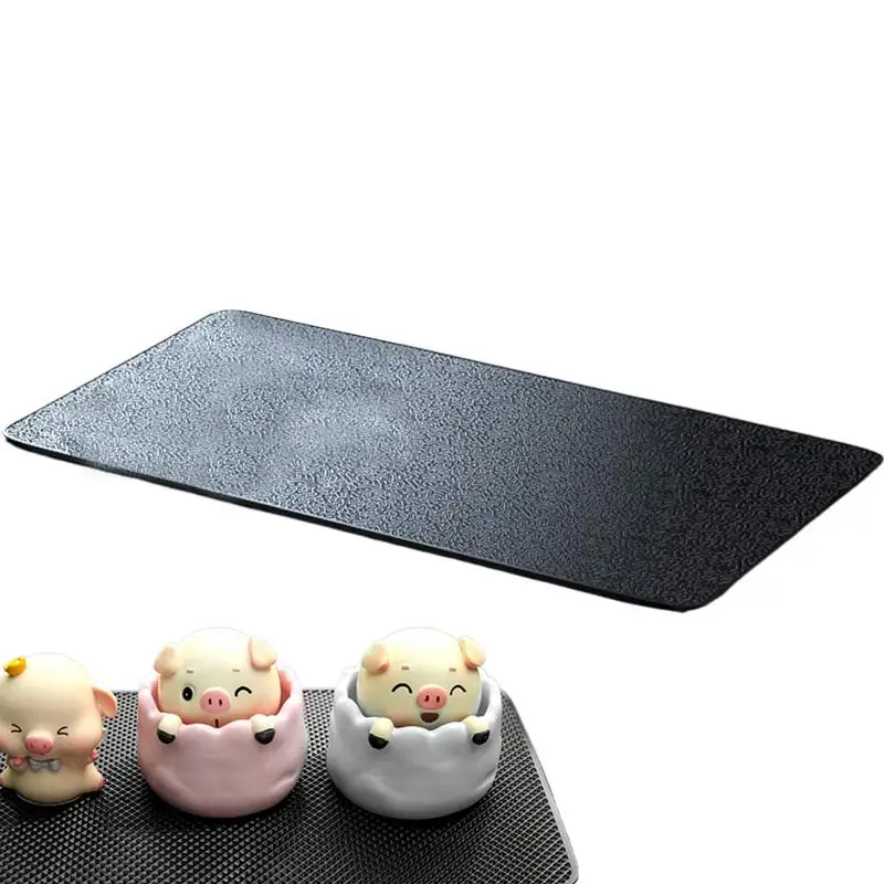 

3 размера приборной панели автомобиля, липкий черный нескользящий коврик из ПВХ, автомобильный держатель для телефона, нескользящий коврик для хранения, подушечки для телефонов, ключей, солнцезащитных очков