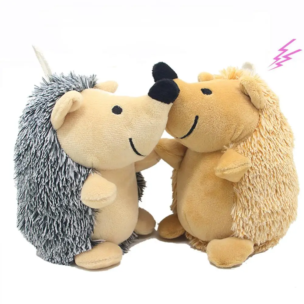 Hedgehog giocattoli morbidi per cani di peluche cani di piccola/grande taglia giocattolo interattivo/cigolante giocattolo resistente al morso da