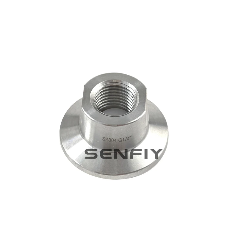 G1/4 "1/2" BSPP أنثى إلى TC 34 مللي متر ثلاثي المشبك موصل SS304 وصلة أنابيب الفولاذ المقاوم للصدأ موصل محول مع حشية PTFE البحر