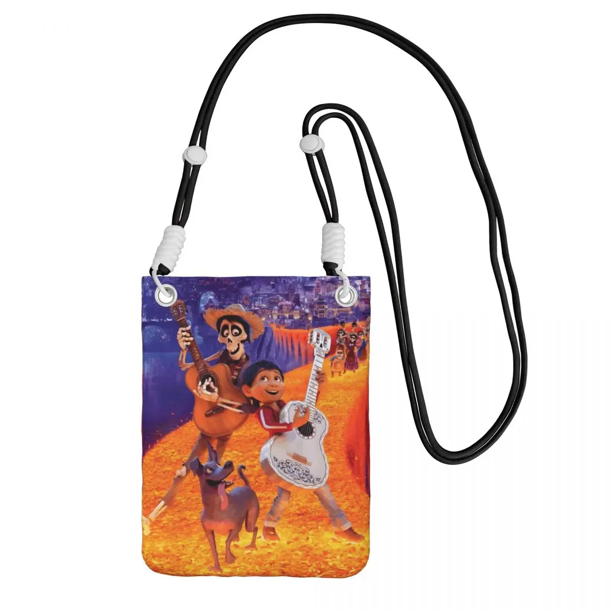 

Custom Coco Smart Phone Wallet With Strap Comedy Animation Crossbody Bag Women Men Cycling Camping Mobile Phone Bag