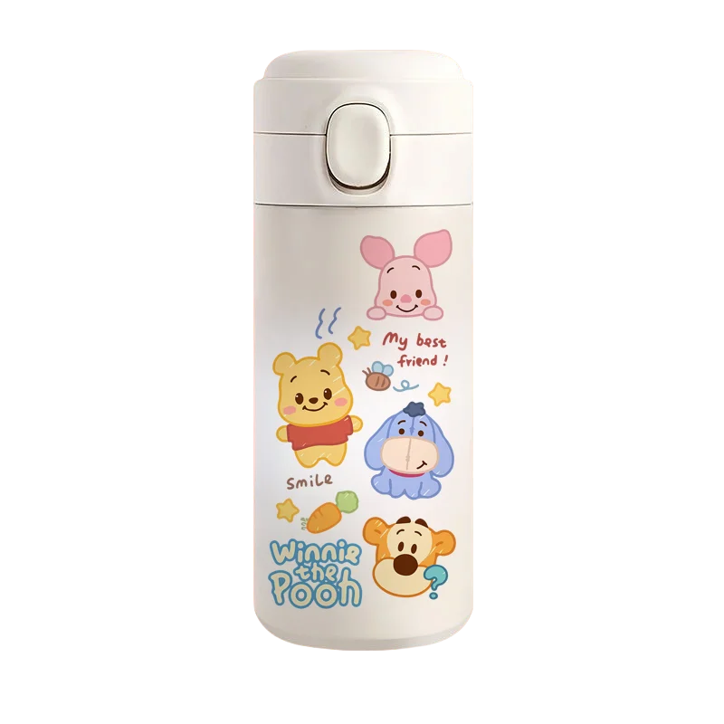 Disney WINNE THE POOH Pooh Bear Thermos Cup Large Capacity Small and Lightweight Carrying Ins High-value Water Cup for Men Women