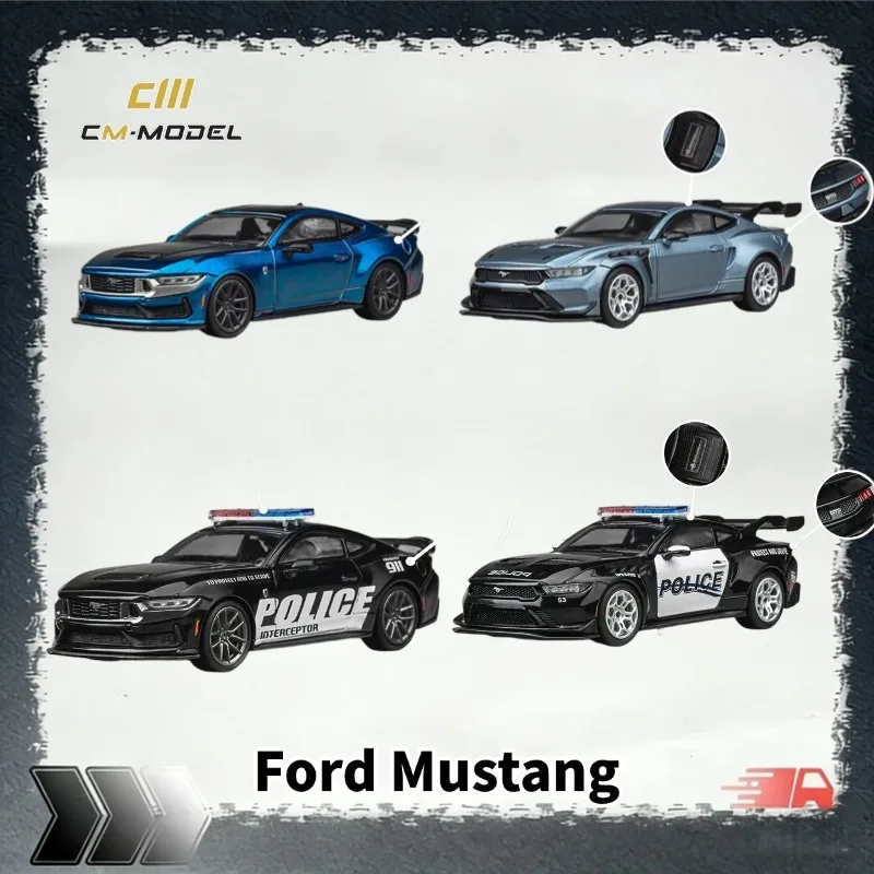 [In Stock] CM Model 1:64 Ford Mustang Cast Alloy Car Model, Ideal Gift for Festivals, Collection Decoration Item.