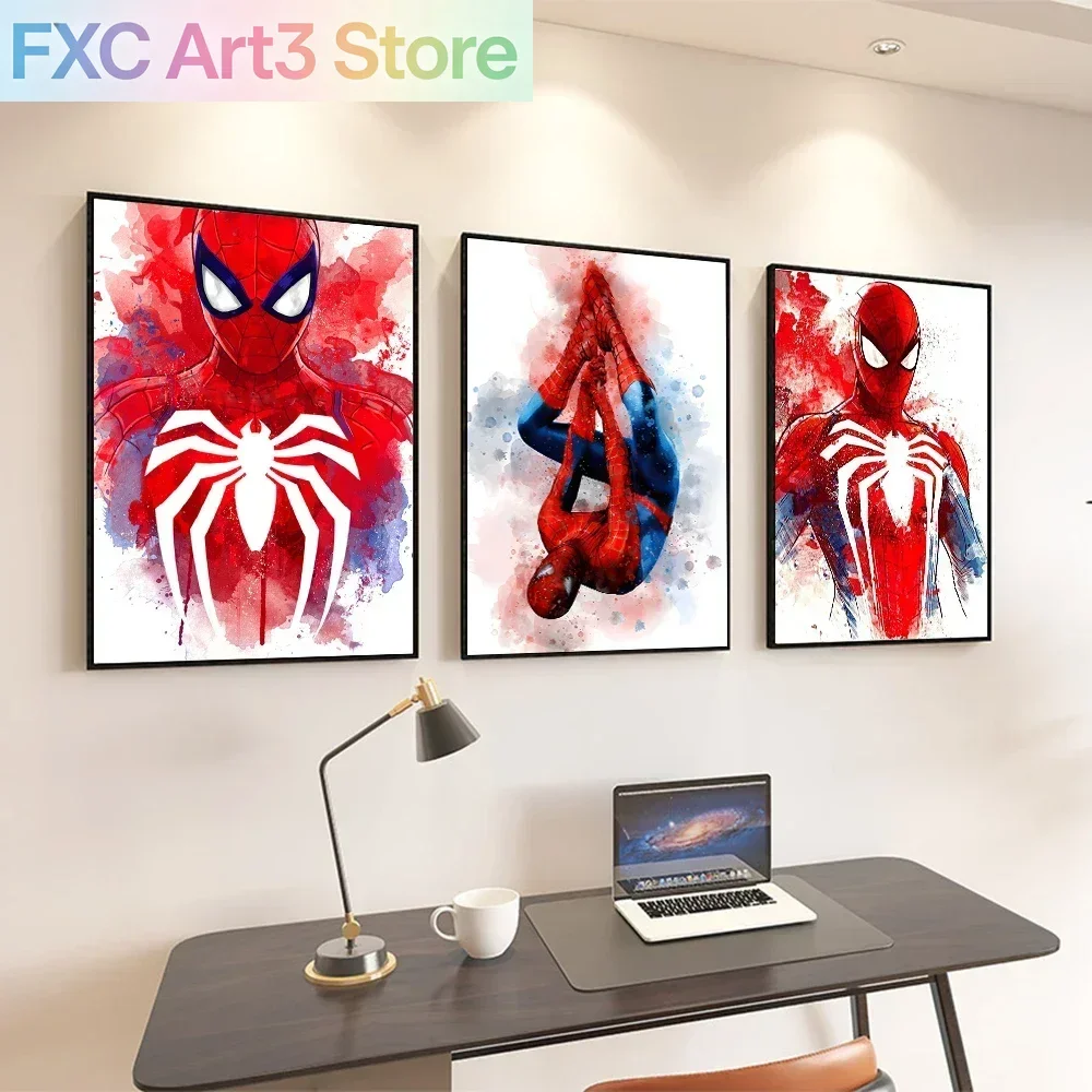 Peinture sur toile sans cadre, 1 pièce, style Spider-Man Marvel Movie, affiches murales, décoration de maison super-héros, peinture murale sur toile