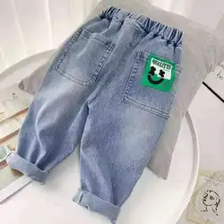 Boys Jeans Spring and Autumn New Children's Clothing Fashion Casual Soft Jeans Korean Boys Infant Pants 2 4 6 8Y