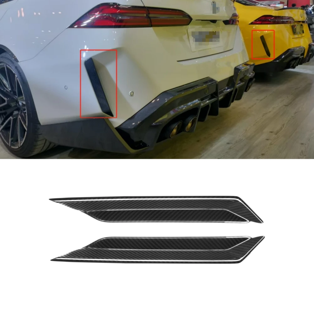 

High Quality New Bumper SQ Style Dry Carbon Fiber Rear Canards Splitters for M5 G90 G99 4-Door 2025+