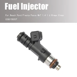 1PCS For Bosch Ford Fiesta Focus Mk7 1.4 1.6 B-max C-max 0280158207 Fuel Injector Nozzle