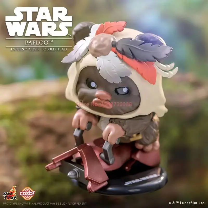 Brinquedos quentes oficial star wars ewok cosmi mistério caixa cega mini figuras bonito colecionável decoração de mesa fãs colecionadores presente aniversário