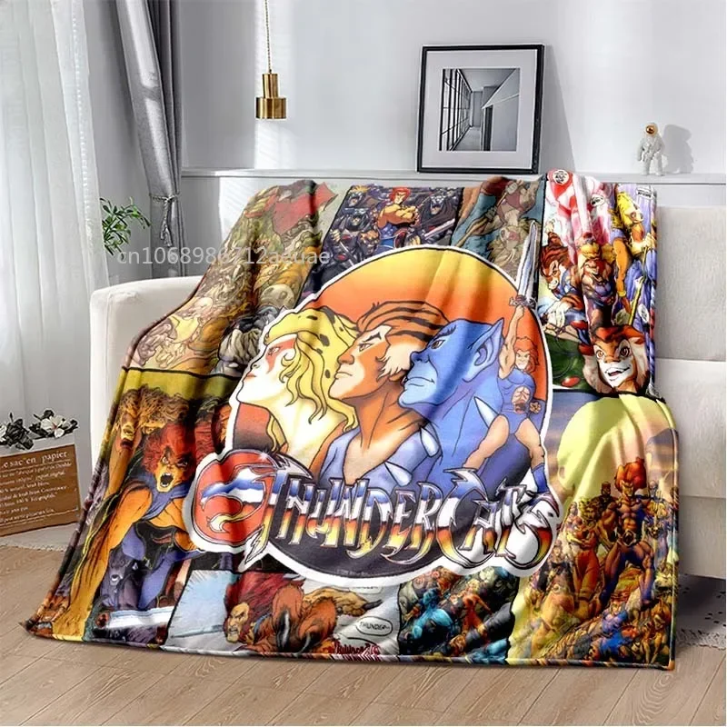 Thundercats Flannel Blanket Cartoon Soft Cover Lightweight Warm Plush Children Gifts All Season Throw Bed Sofa Chair Blanket