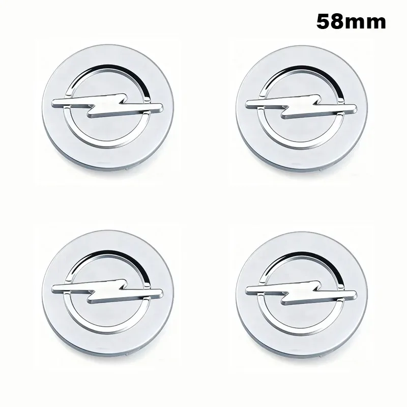 

4 шт., 58 мм, 64 мм, центральная крышка колеса, логотип, крышка ступицы, значок, эмблема, подходит для Opel Astra Antara ‌ Zafira Tigra Rocks Мокка-э Корса Insignia
