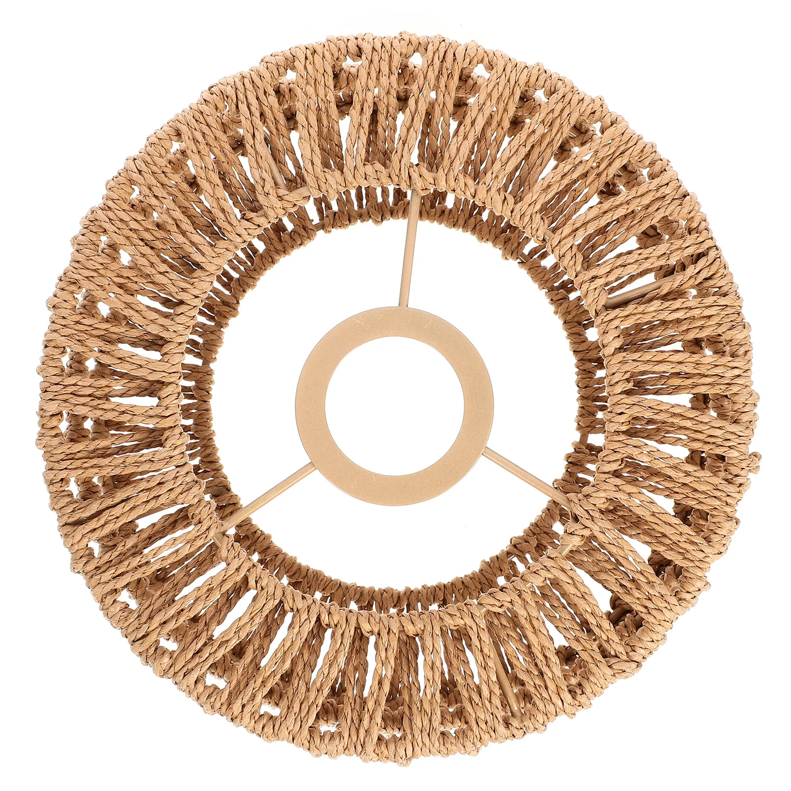 

Straw Rope Lamp Cover Rustic Woven Lightweight Pendant Shade For Ceiling Light Hotel Bar Home Lighting Supply