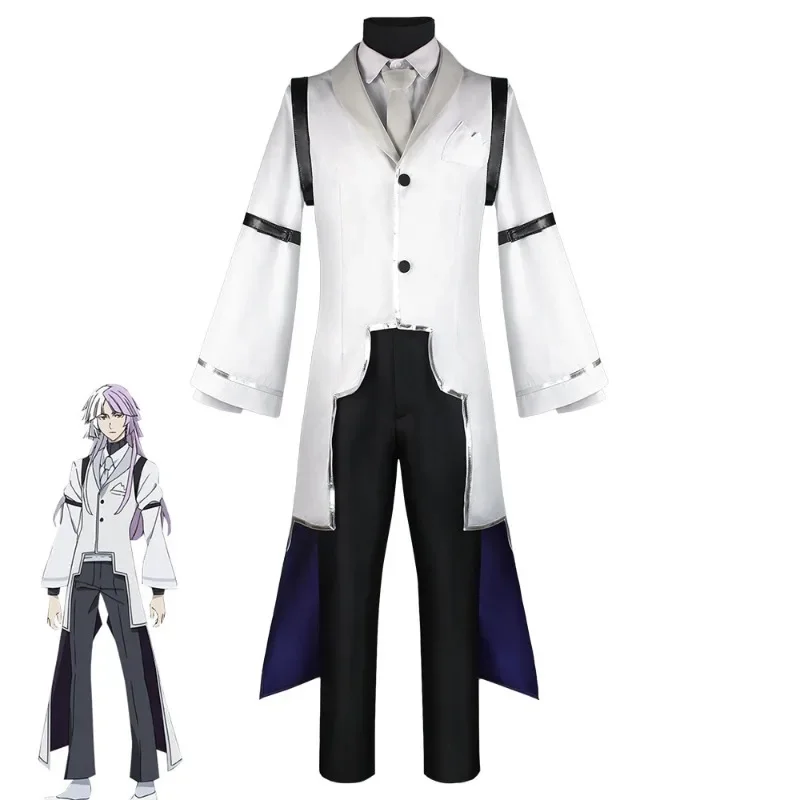 

Anime Bungo Stray Dogs Cosplay Costume Manager Sigma Cos Outfits for Halloween Carnival Party Stage Performance and Themed Event