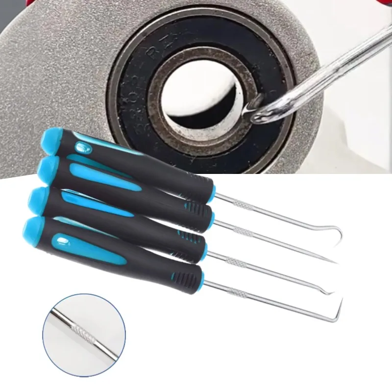 

4pcs Car Pick Hook Set O Ring Oil Seal Screwdrivers Puller Remover O-Ring Seal Gasket Hand-held Disassembly Auto Repair Tools