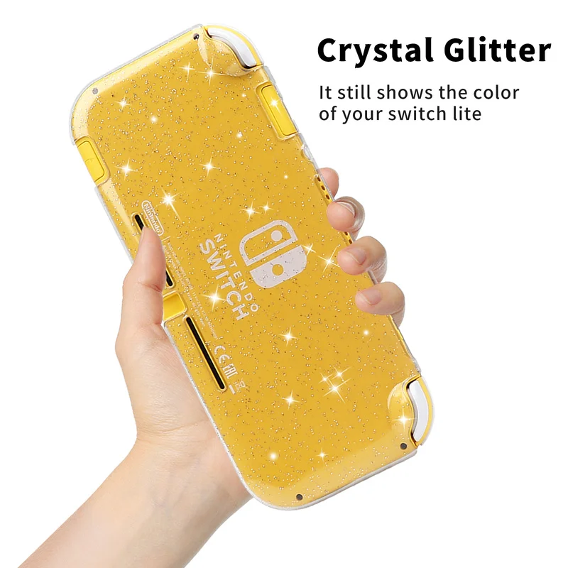 Przezroczysty ochronny miękkie błyszczące etui z TPU do Nintendo Switch Lite konsola wideo akcesoria do gier — zdjęcie 5