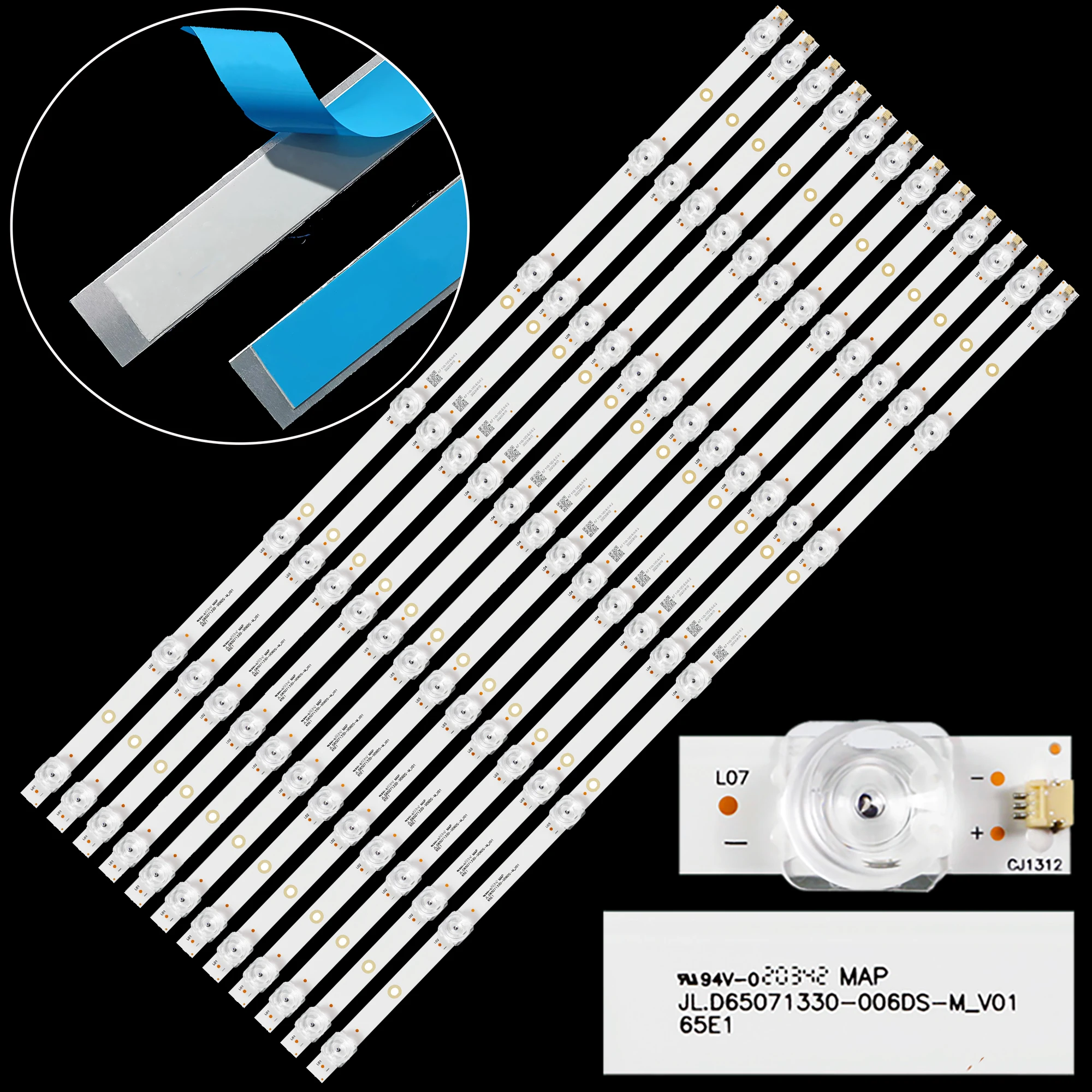 

LED Strip For LE-65E1 OV65350 NM65350 SB65350 PTV65SS04X ES65E1A EC65E1A CX650DLEDM SMT65E1MUV2M1B1 600094072/Q65UA211B